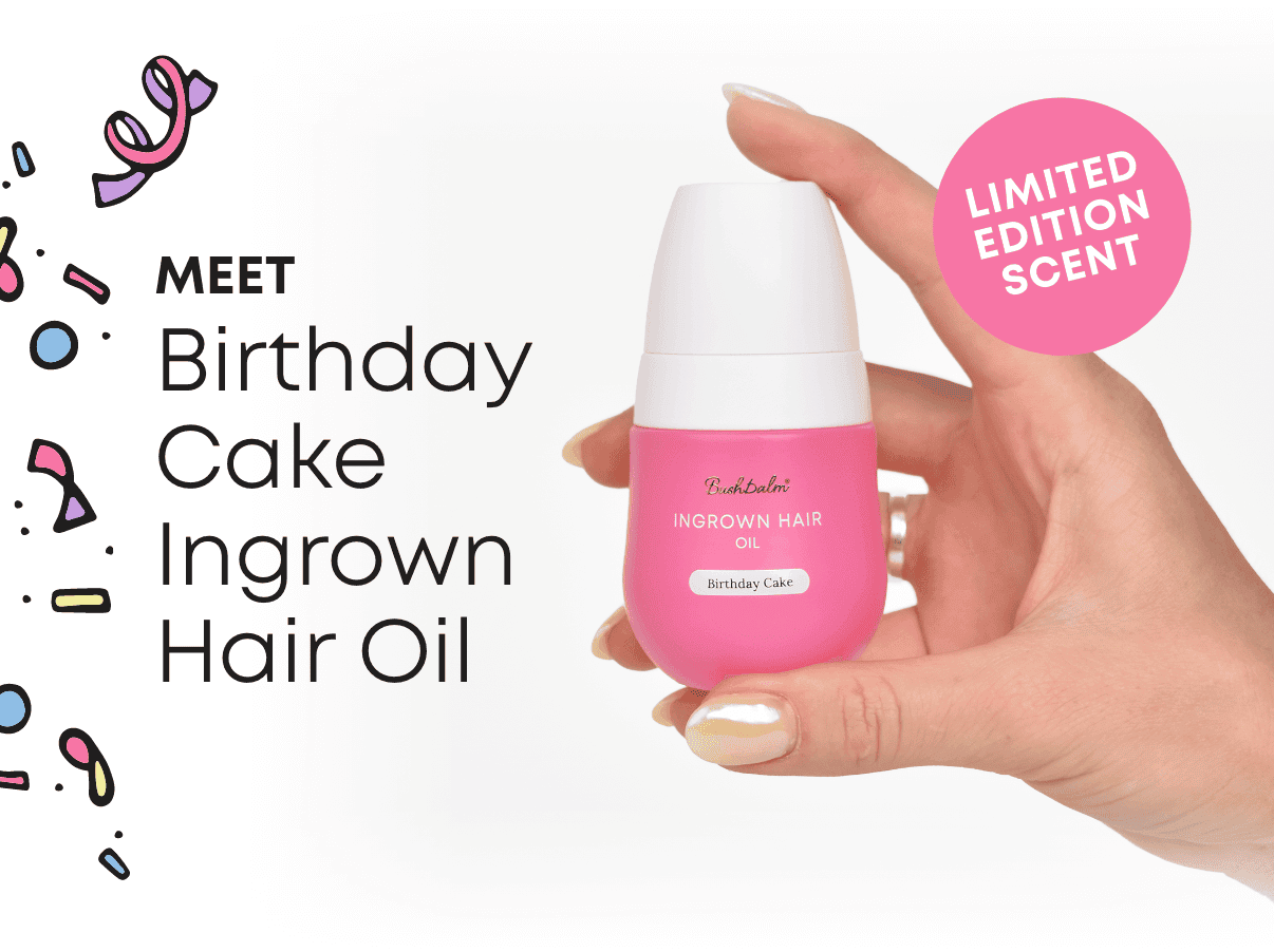 Meet birthday cake ingrown hair oil!