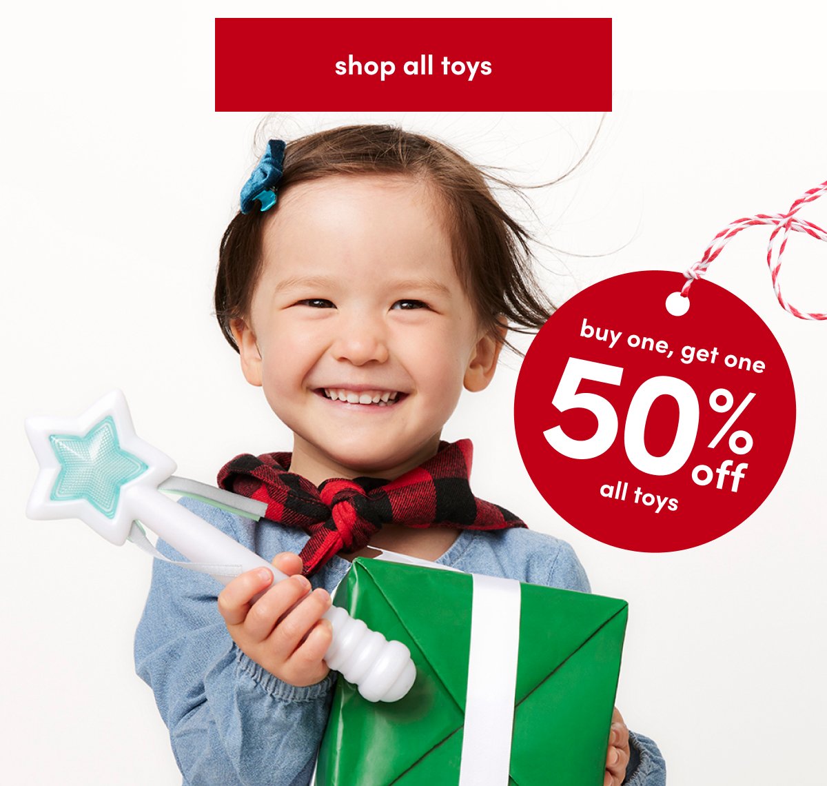 buy one, get one 50% off all toys shop all toys