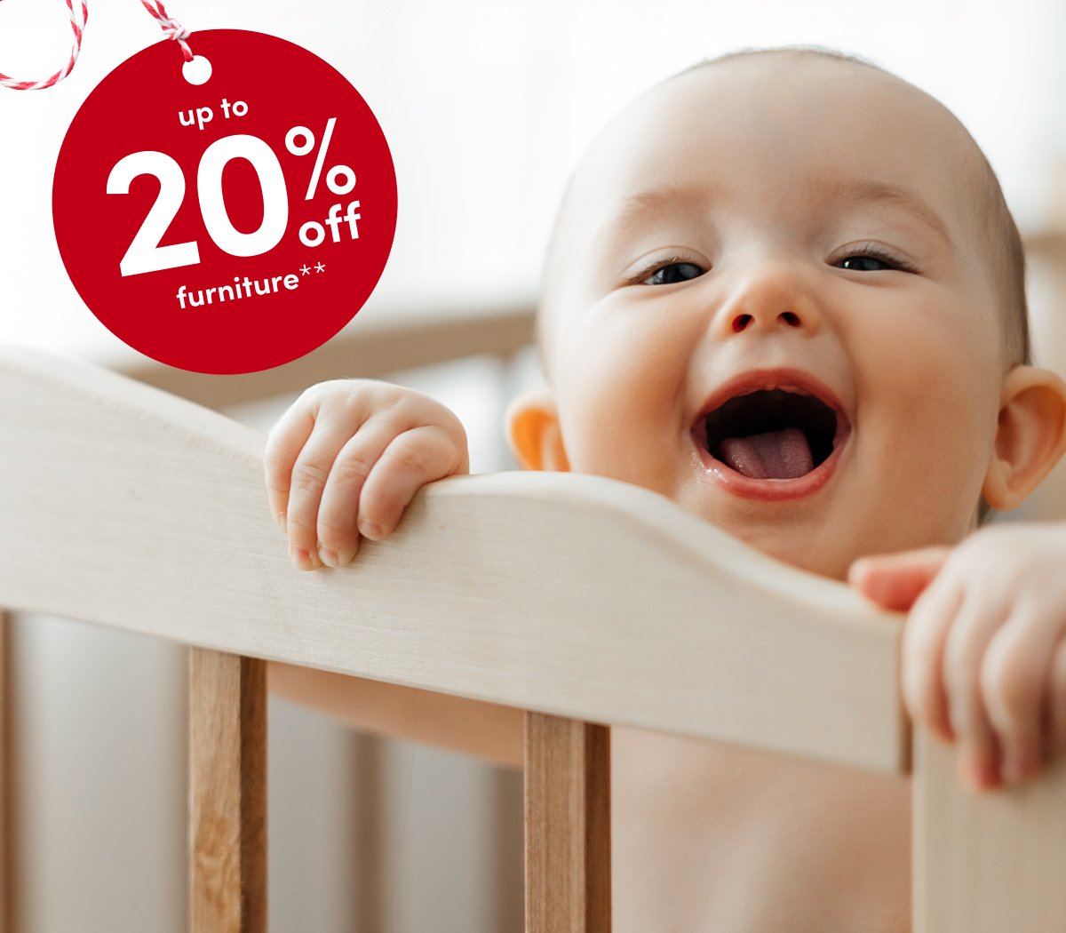 up to 20% off furniture**