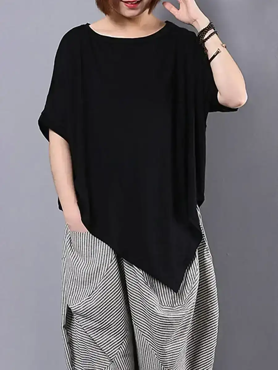 Plus Size Cotton T-Shirt