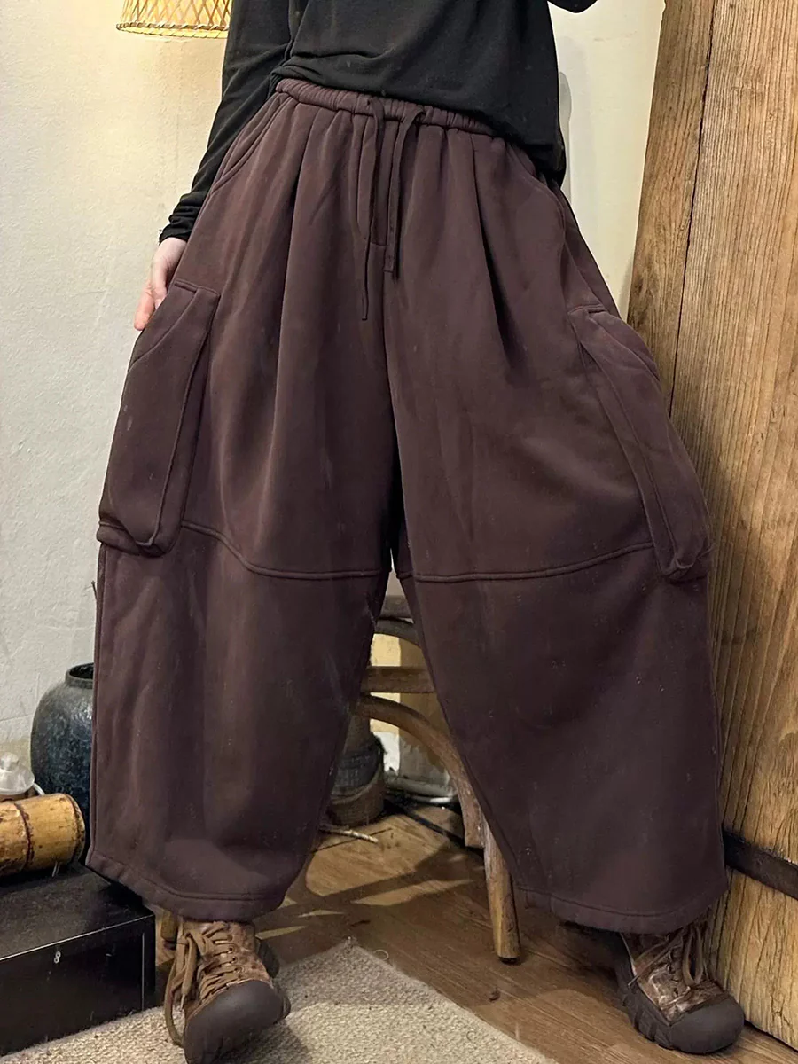 Women Autumn Casual Solid Loose Harem Pants