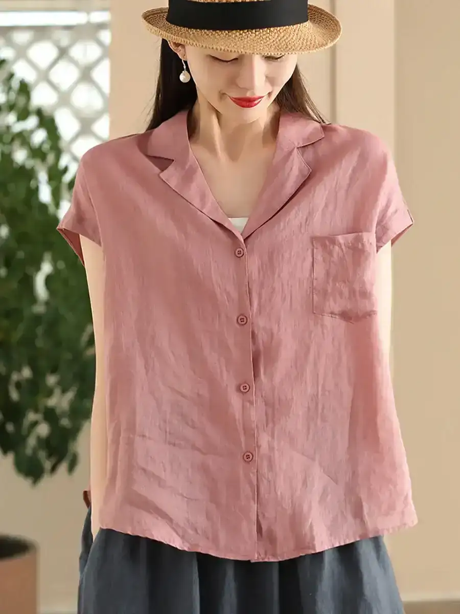 Button-up Ramie Shirt