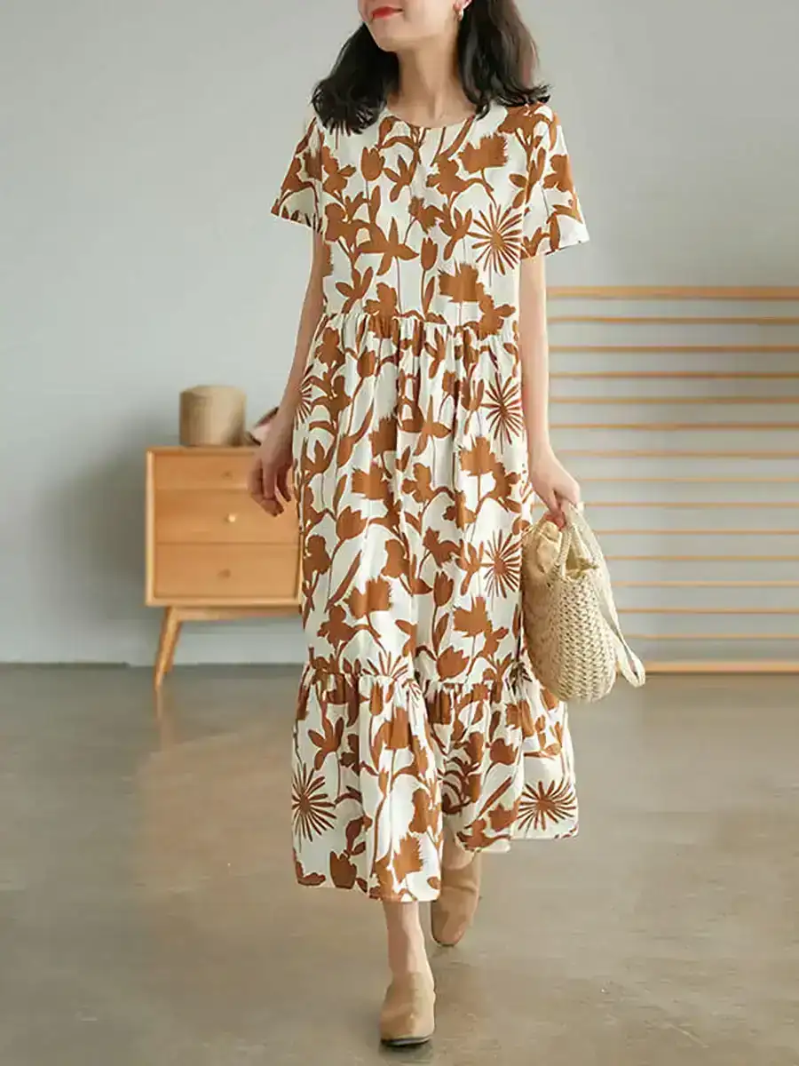 100% Cotton Floral Dress