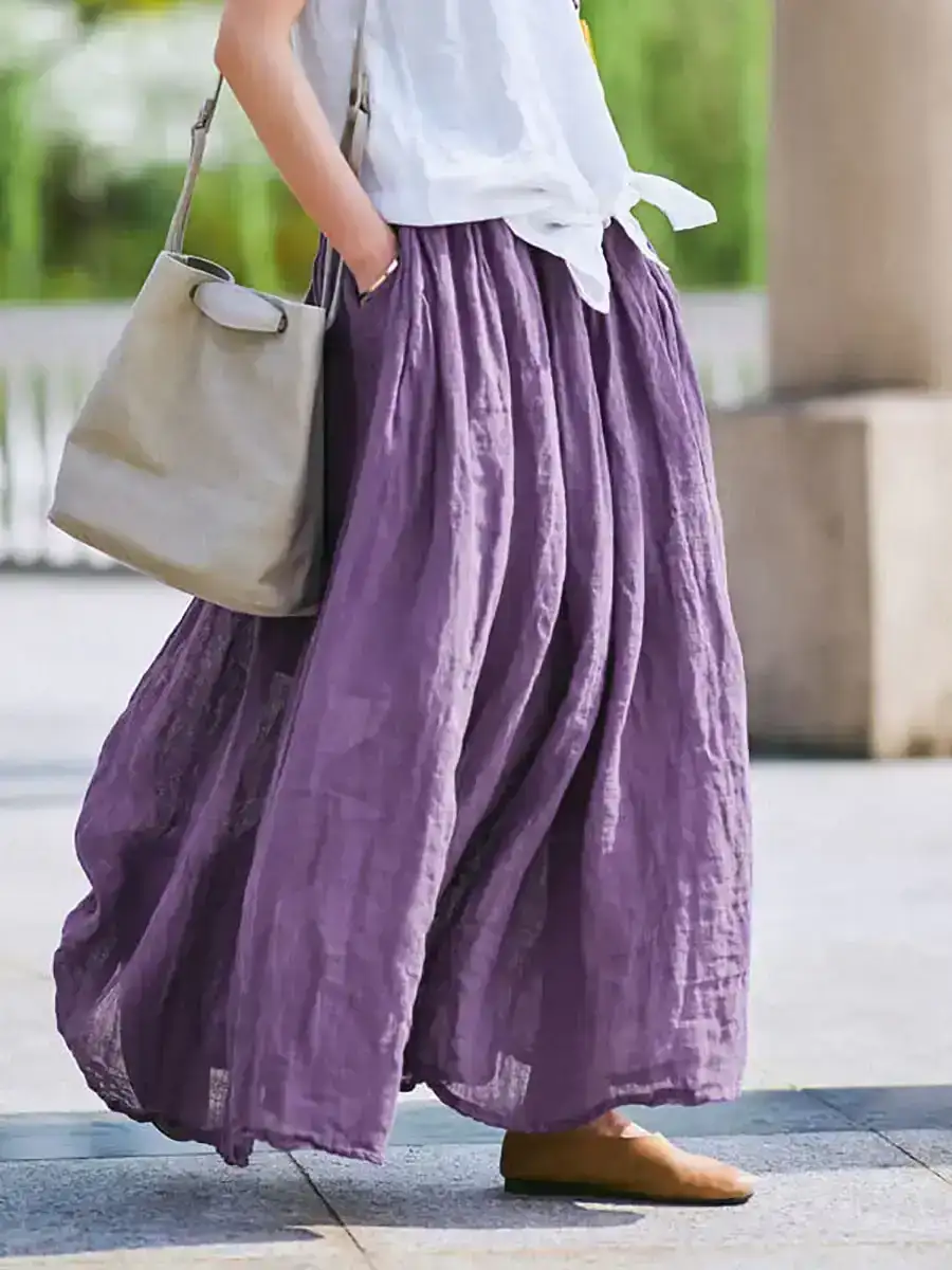 100% Linen Skirt