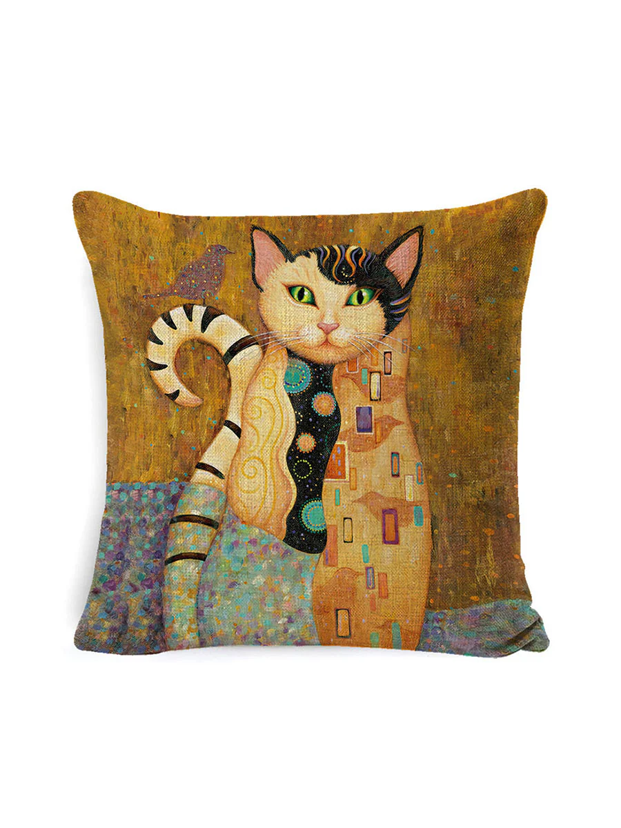 Printed Cartoon Sofa Cushion Pillow Pillowcase