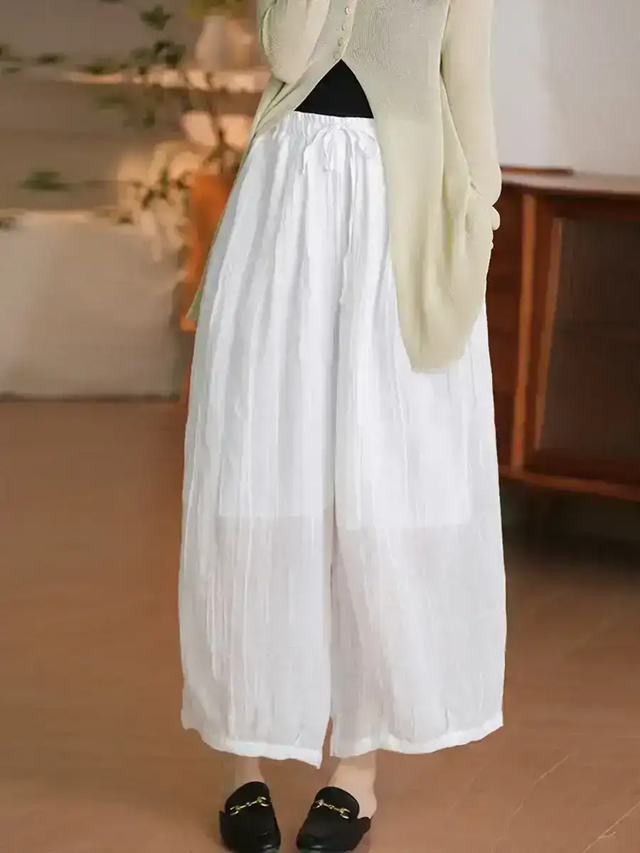 Plus Size Summer Linen Harem Pants