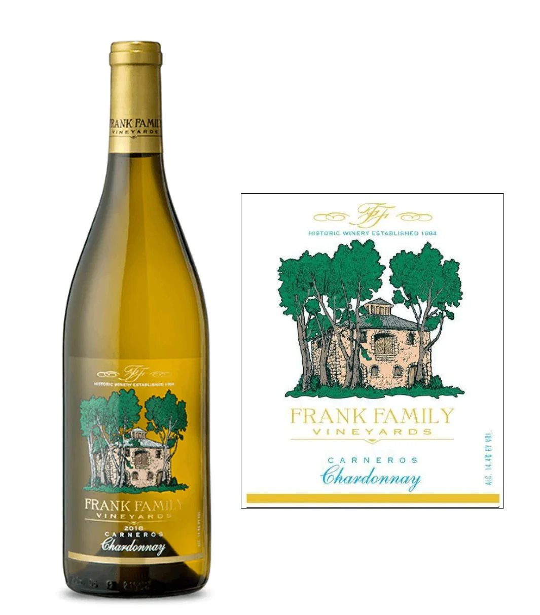 Frank Family Vineyards Chardonnay Wine 2022 (750 ml)