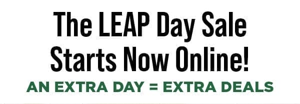 Leap Day Sale Starts Online