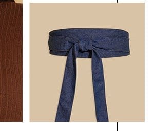 Denim Wrap Waist Belt