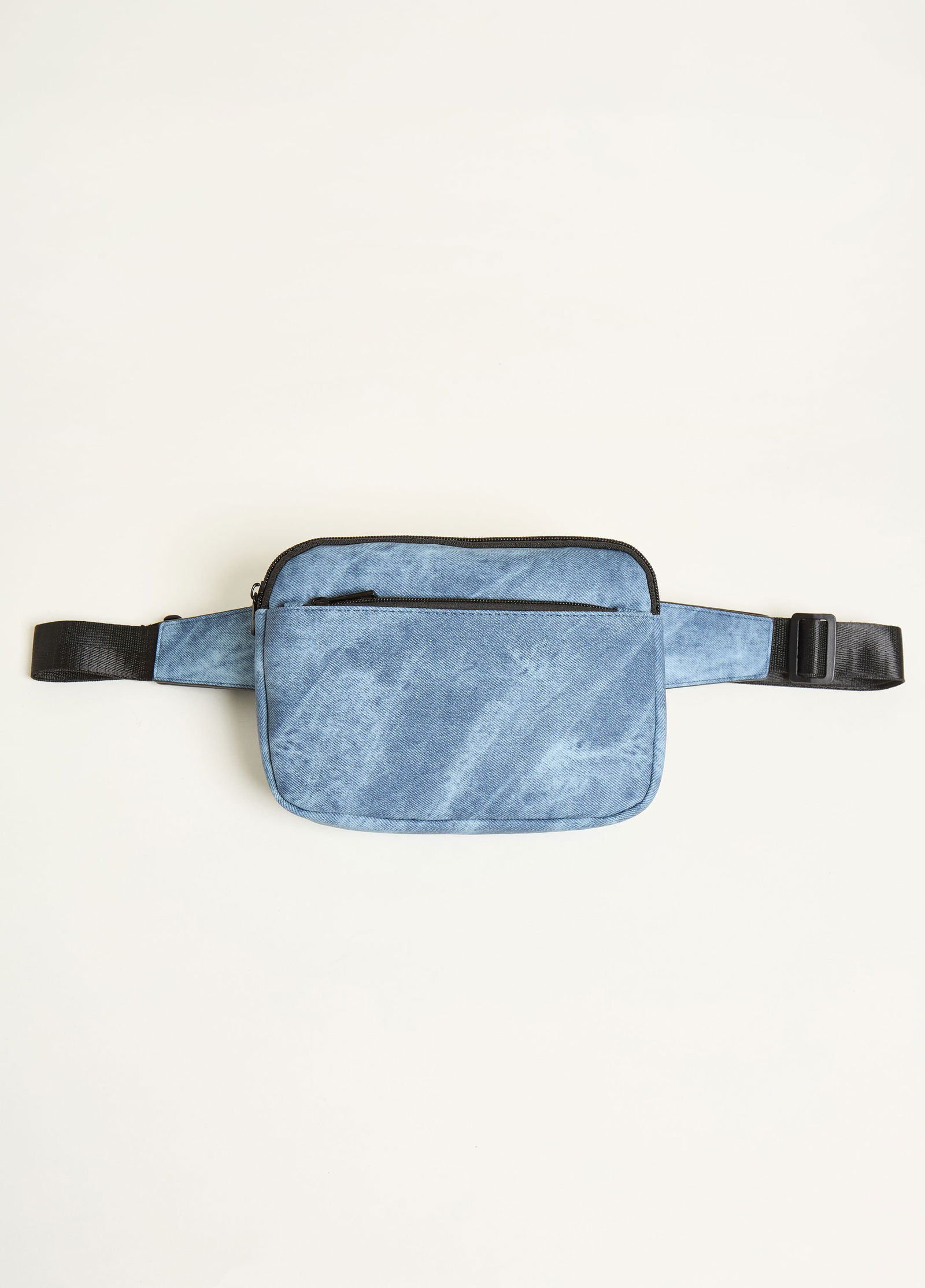 Denim Print Belt Bag