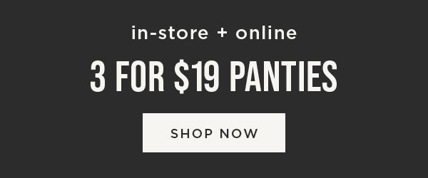 3 for \\$19 Panties