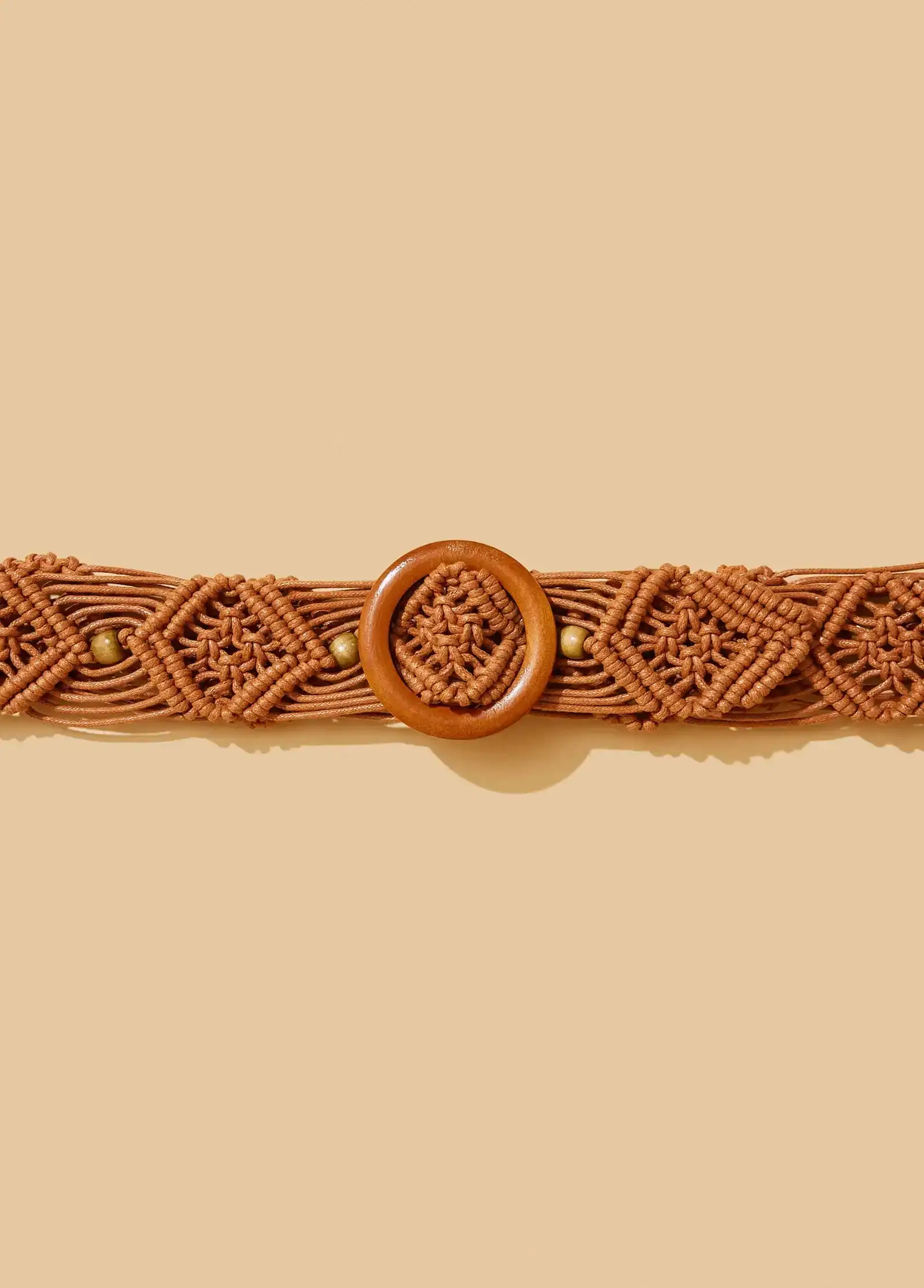 Beaded Macrame Belt