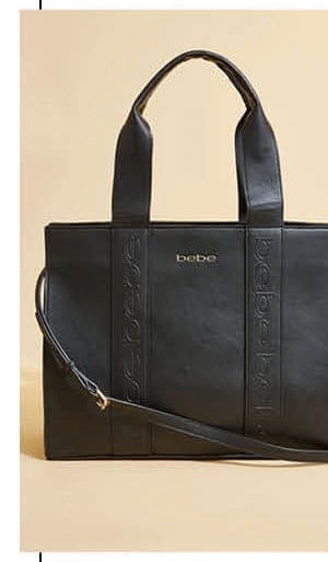 Bebe Hana Faux Leather Tote