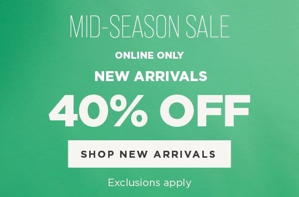 New+Now. 40% Off Sitewide Plus Extra 10% Off when you spend \\$99.