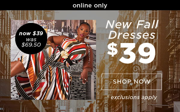 \\$39 New Fall Dresses. Shop now