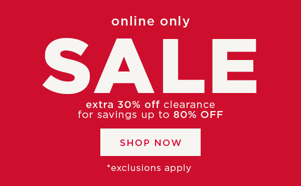 Extra 30% off Clearance