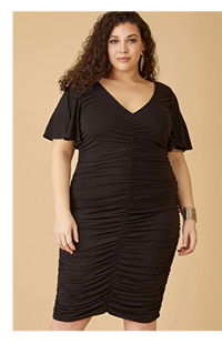 Ruched Bodycon Dress