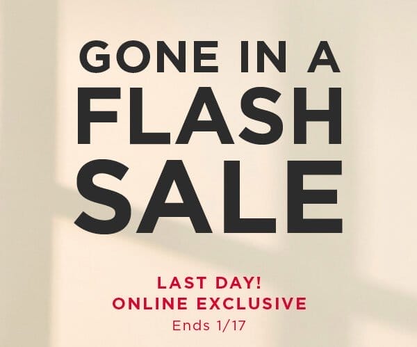 Gone in a flash sale