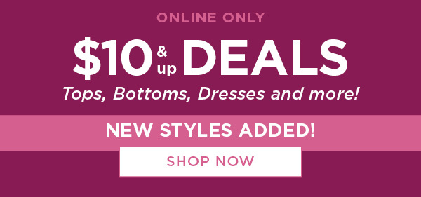 \\$10 and up Deals. Shop Now