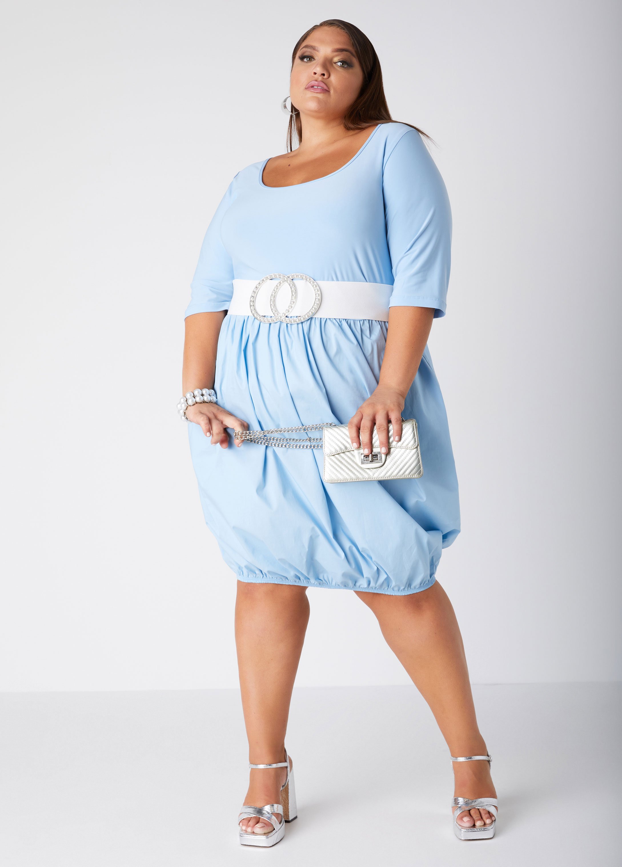 Paneled Bubble Dress