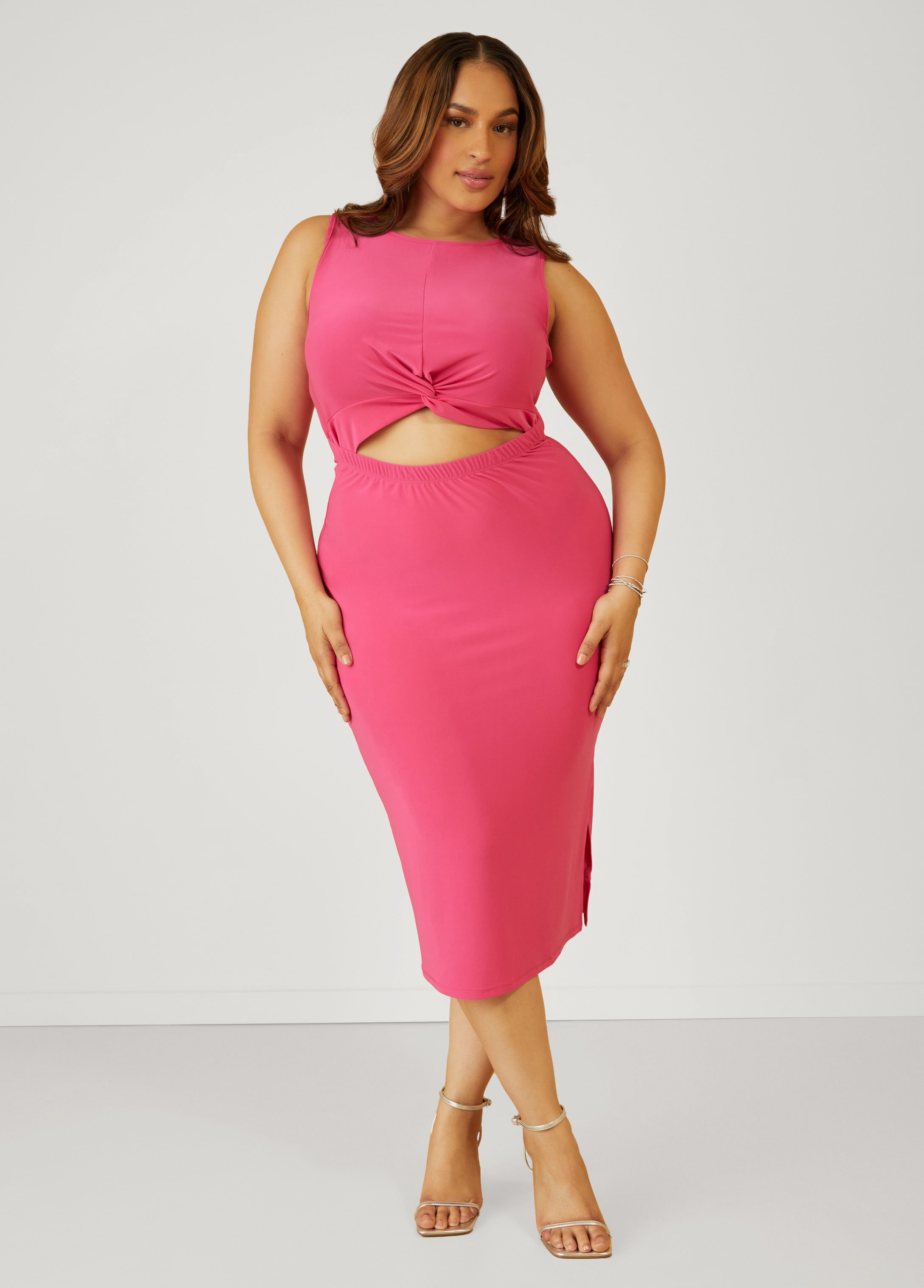 Cutout Midi Bodycon Dress