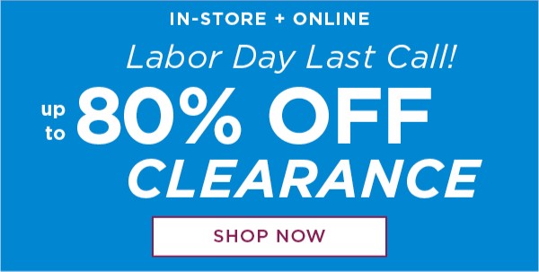 Up to 80% Off Clearance