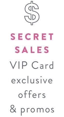 SECRET SALES - VIP Card exclusive offers & promos