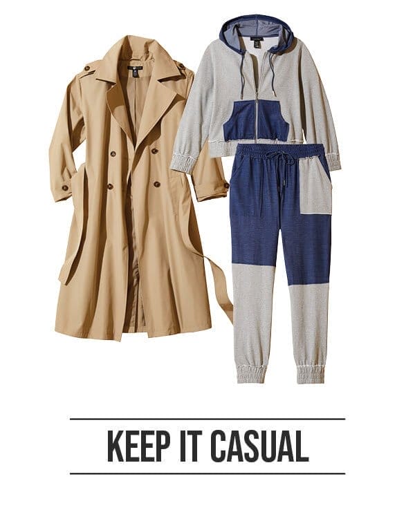 Keep it casual in a Double Breasted Trench Coat