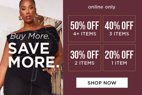 Buy 4 items+ and Save 50% off. Shop now