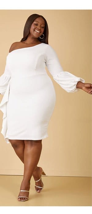 Off The Shoulder Draped Dress