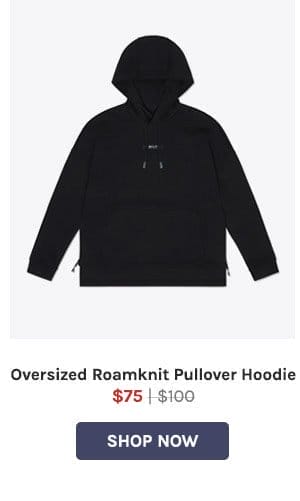 Oversized Roamknit Pullover Hoodie