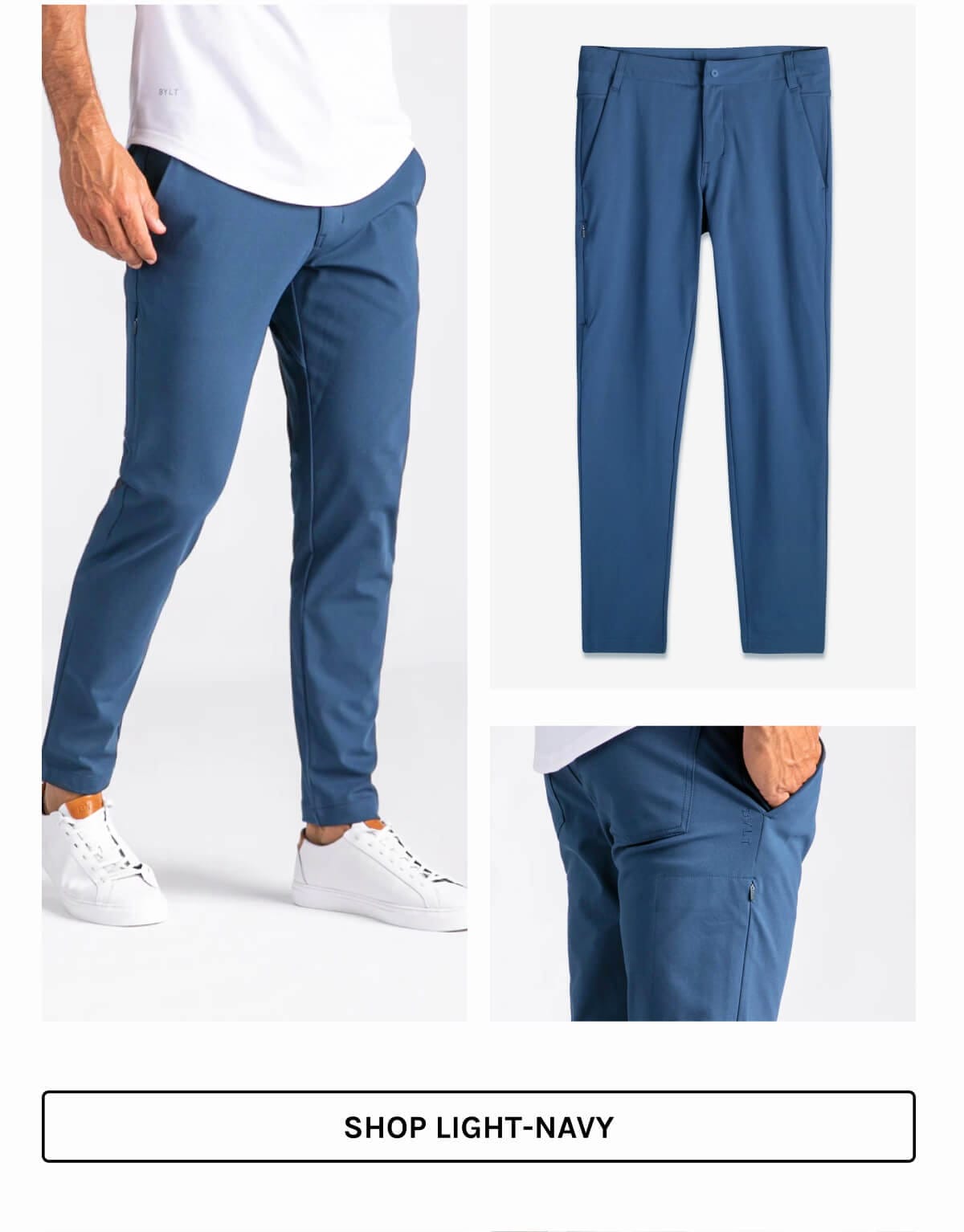 Shop Everyday Pant 2.0 in Light Navy