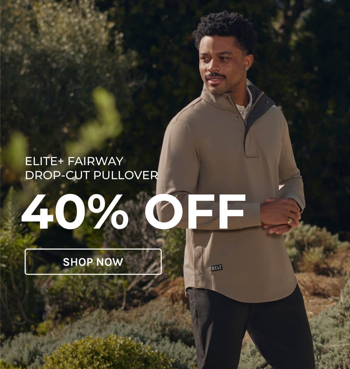 Elite+ Fairway Drop-Cut Pullover- 40% OFF