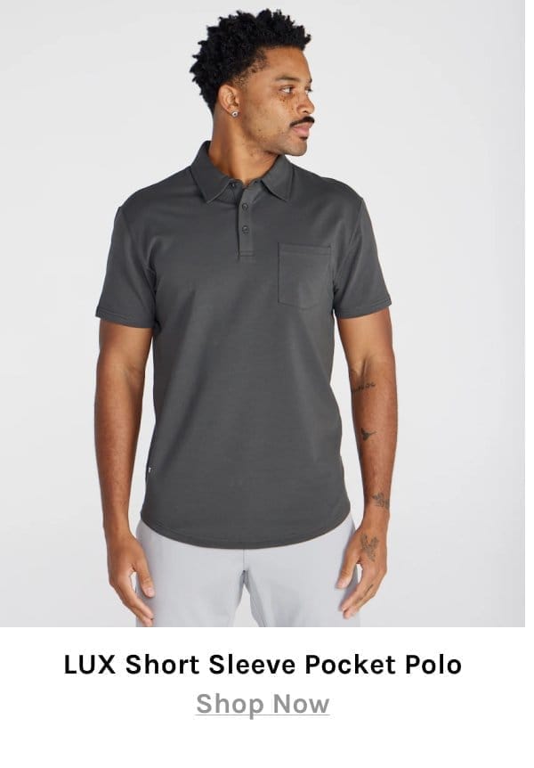 LUX Short Sleeve Pocket Polo