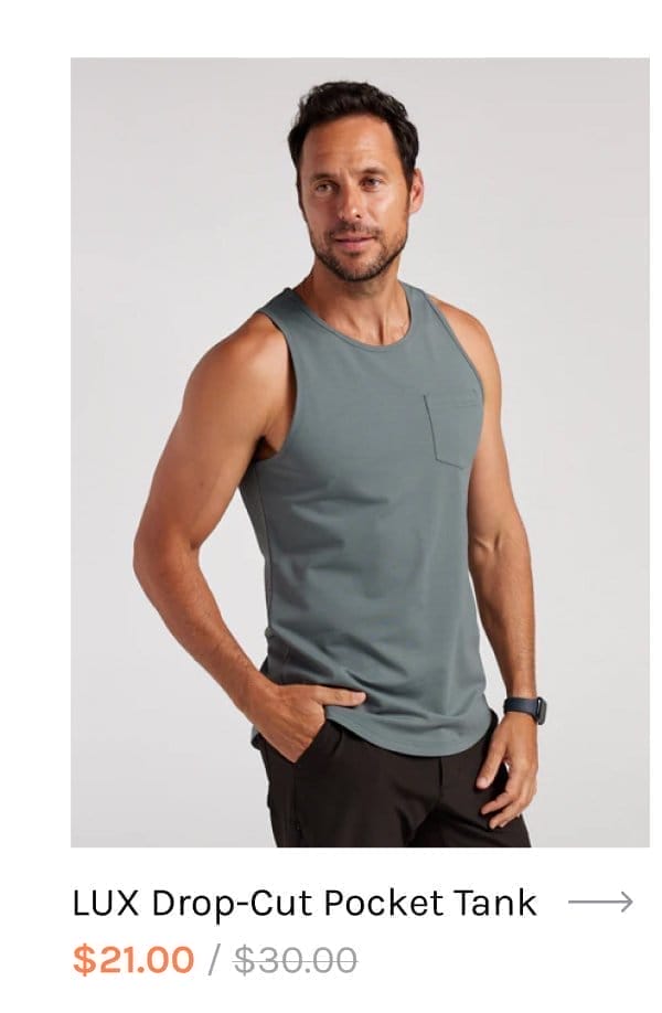 LUX Drop-Cut Pocket Tank