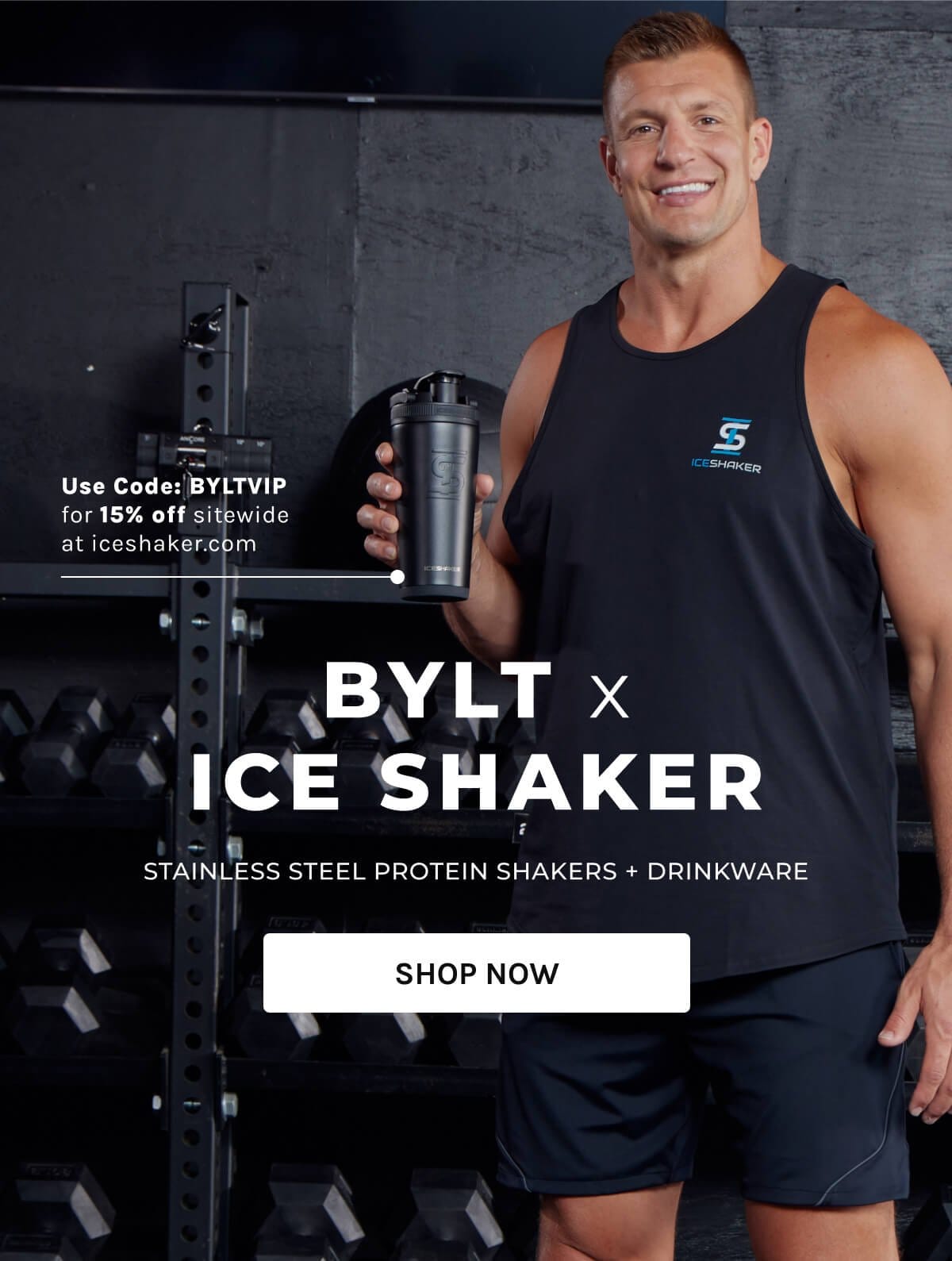 BYLT X Ice Shaker; Stainless Steel Protein Shakers + Drinkware