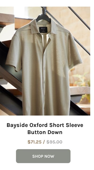 Bayside Oxford Short Sleeve Button Down