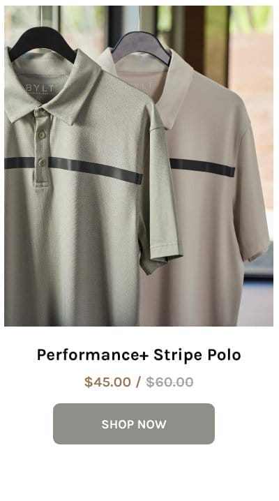 Performance+ Stripe Polo