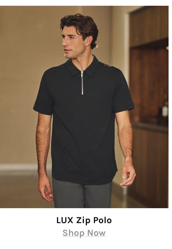 LUX Zip Polo