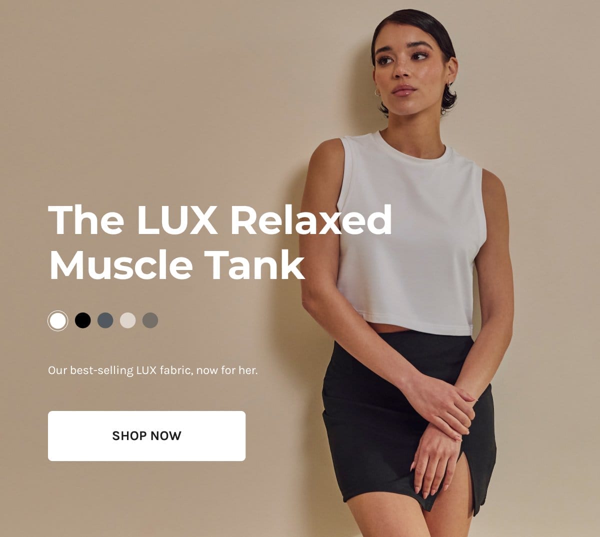 Womens LUX Relaxed Muscle Tank