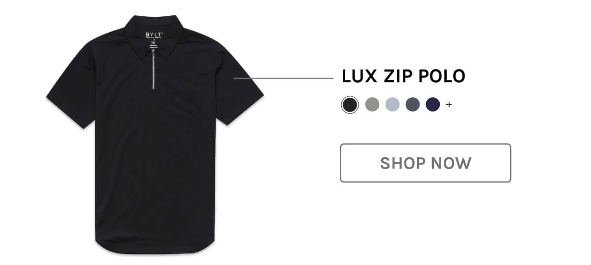 LUX Zip Polo | Shop Now