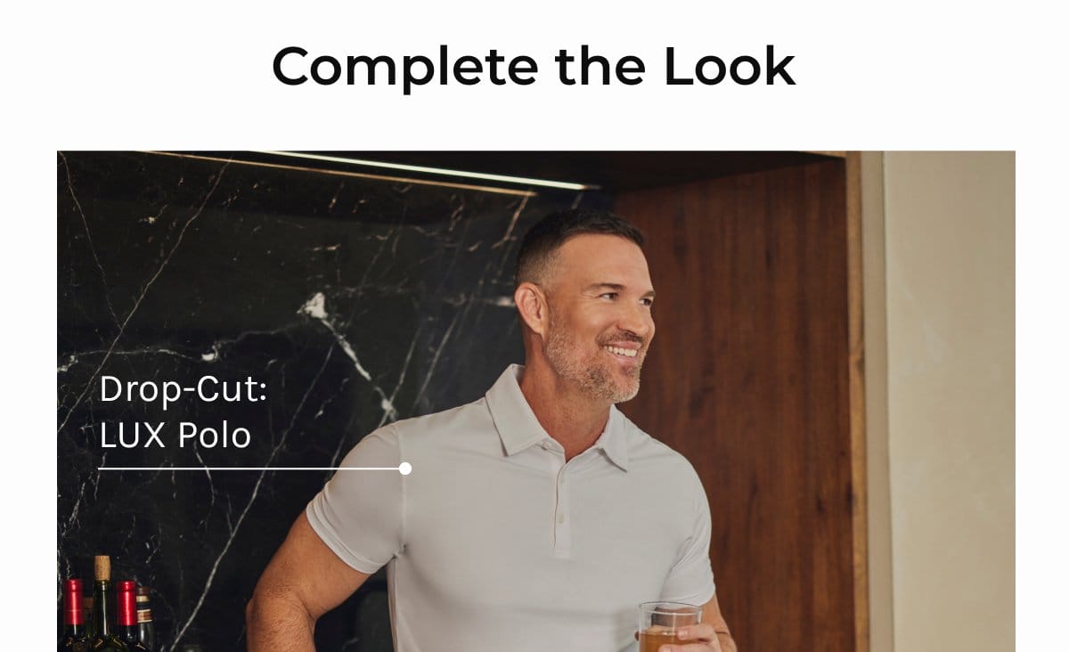 Complete the look: LUX Short Sleeve Polo