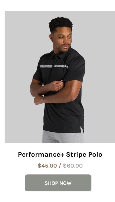 Performance+ Stripe Polo