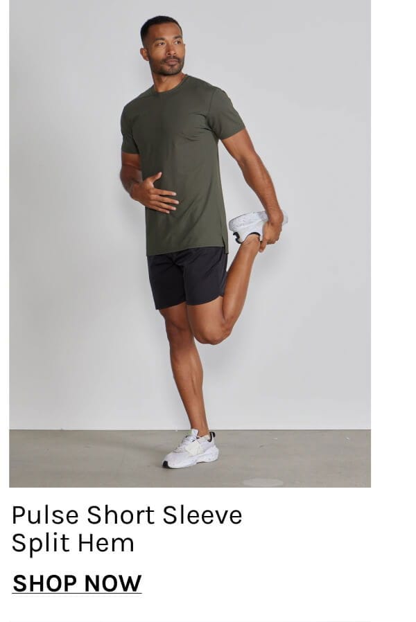 Pulse Short Sleeve Split Hem