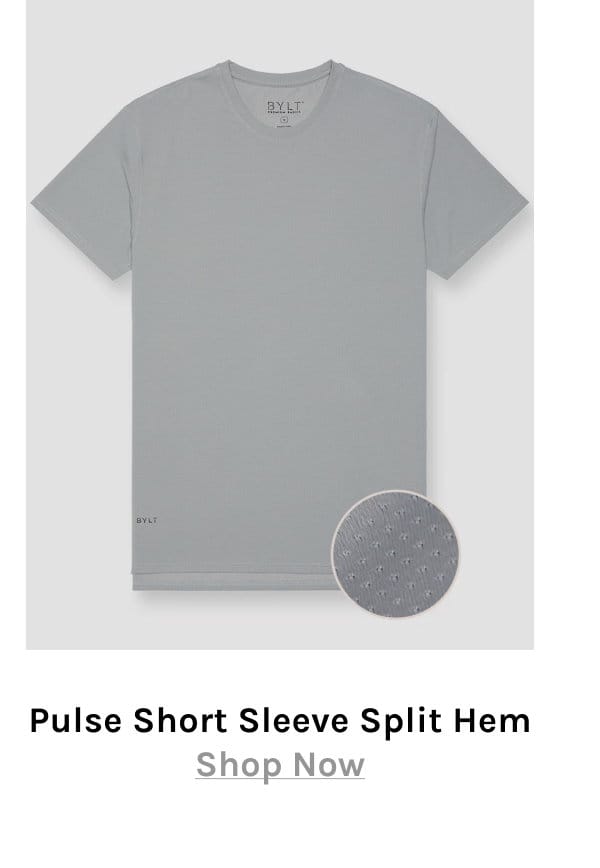 Pulse SHort Sleeve Split Hem