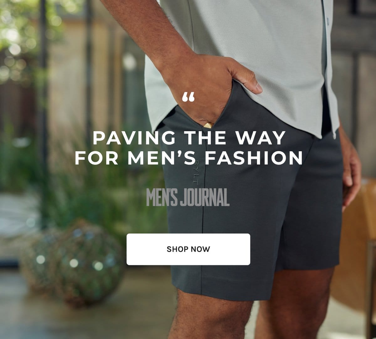 Paving the way for men's fashion.