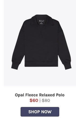 Opal Fleece Relaxed Polo