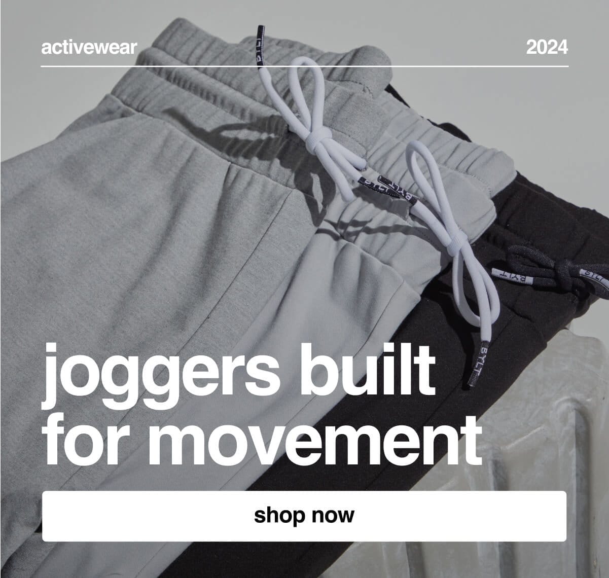 Activewear; Joggers built for movement