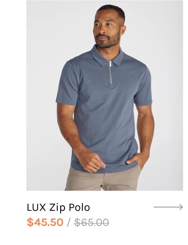 LUX Zip Polo