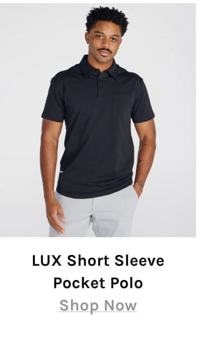 LUX Short Sleeve Pocket Polo